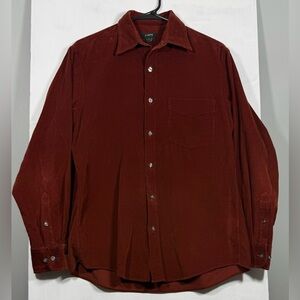 J. Crew Rich Orange Corduroy Shirt